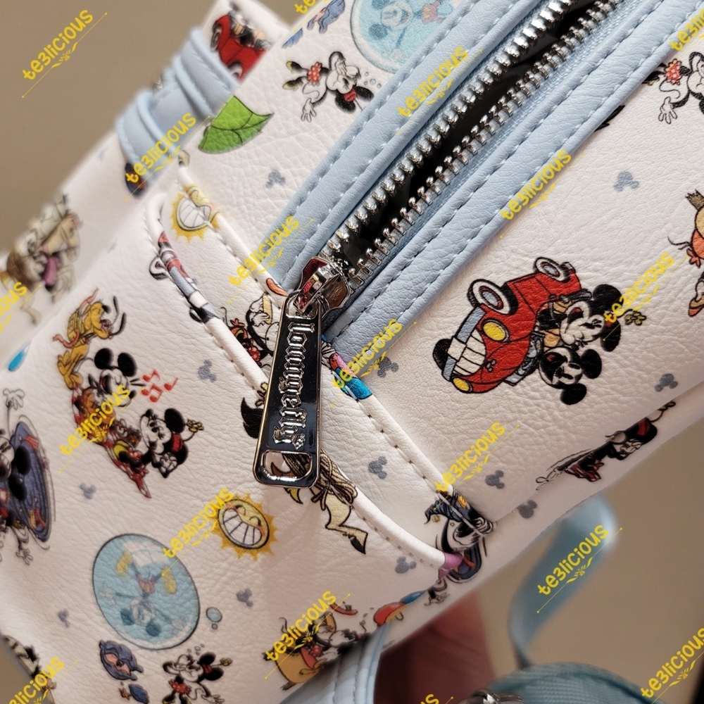 DISNEY LOUNGEFLY MICKEY MINNIE RUNAWAY RAILWAY BP - Picture 9 of 9